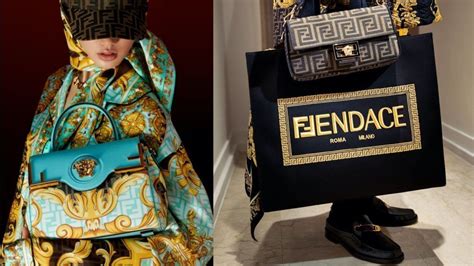 versace collab fendi|Versace and Fendi adv.